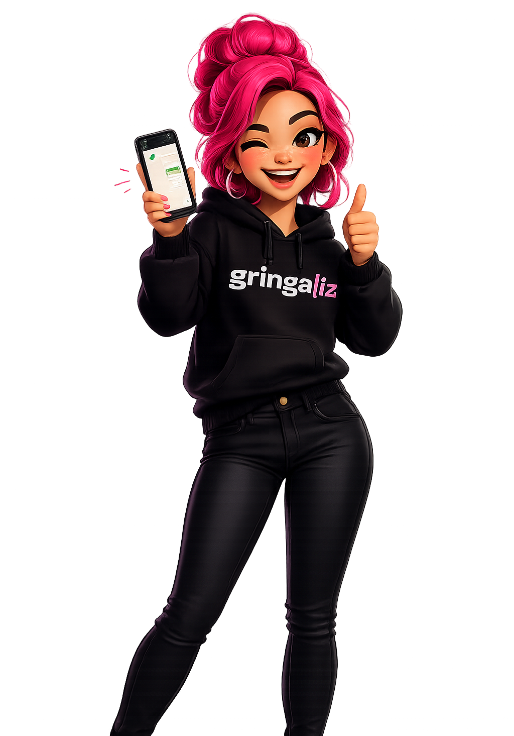 Liz, sua amiga gringa